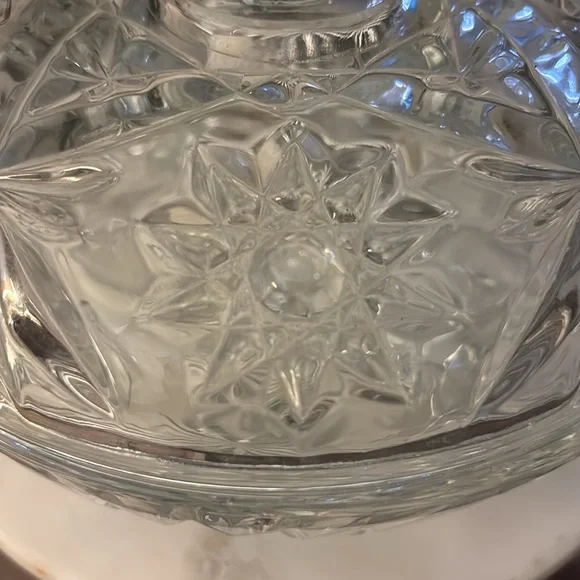 Anchor Hocking Star of David Candy Dish - Picture 2 of 8